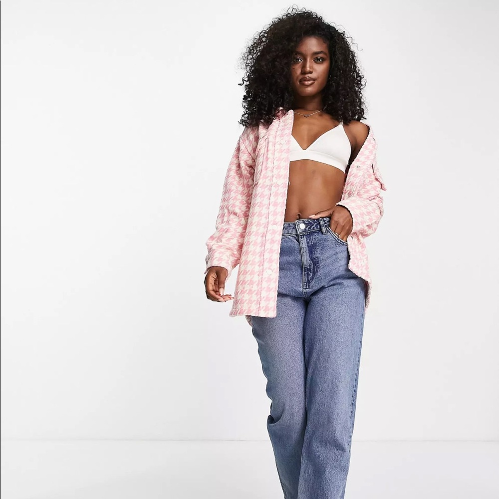 ASOS Pink Patterned Light Jacket - Picture 5 of 6